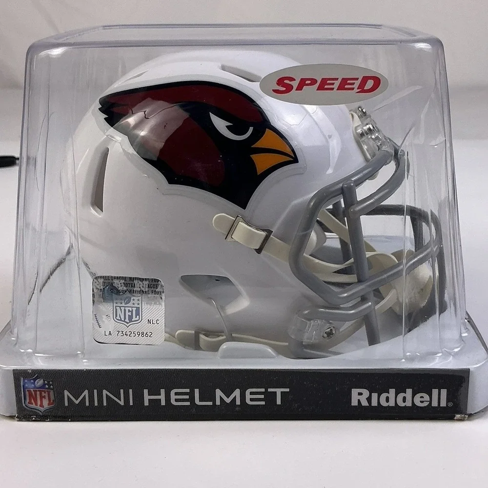 Arizona Cardinals Riddell Speed Mini Helmet‎ White NFL Licensed Display